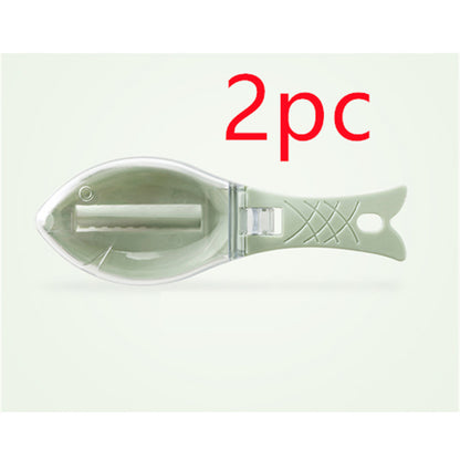 Fish Scale Scraper with Cover & Hanging Hook | Kitchen Descaling Tool