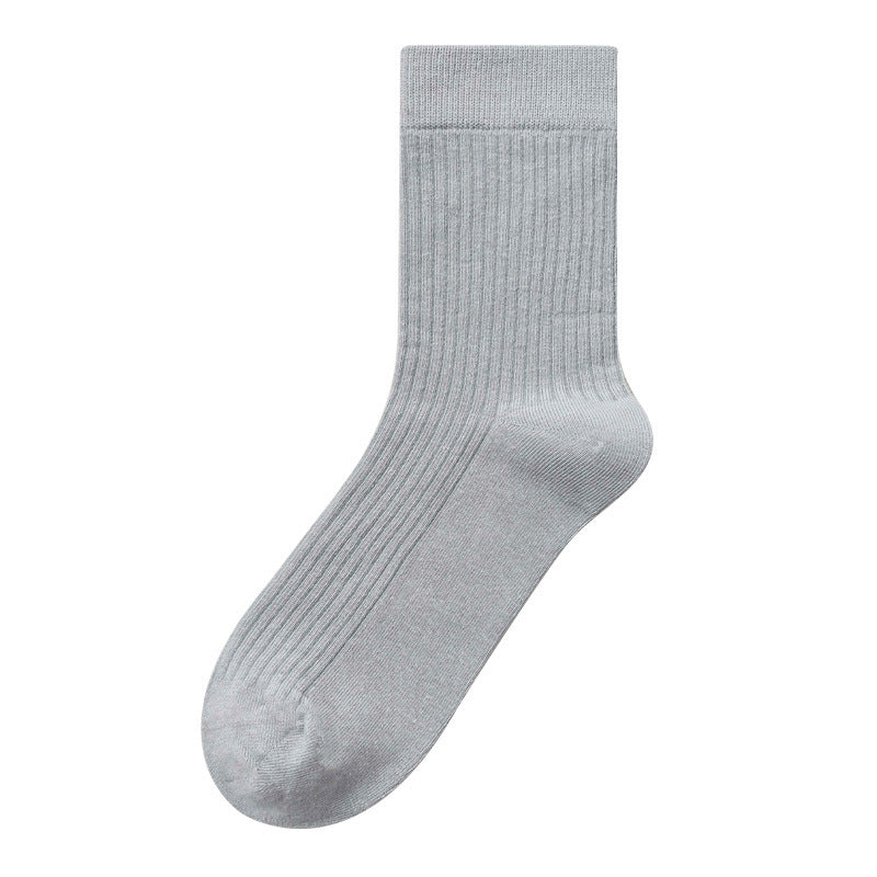 Men's 100% Cotton Mid-Calf Socks – Non-Slip Antibacterial Odour-Resistant 27 Colours