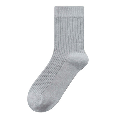 Men's 100% Cotton Mid-Calf Socks – Non-Slip Antibacterial Odour-Resistant 27 Colours