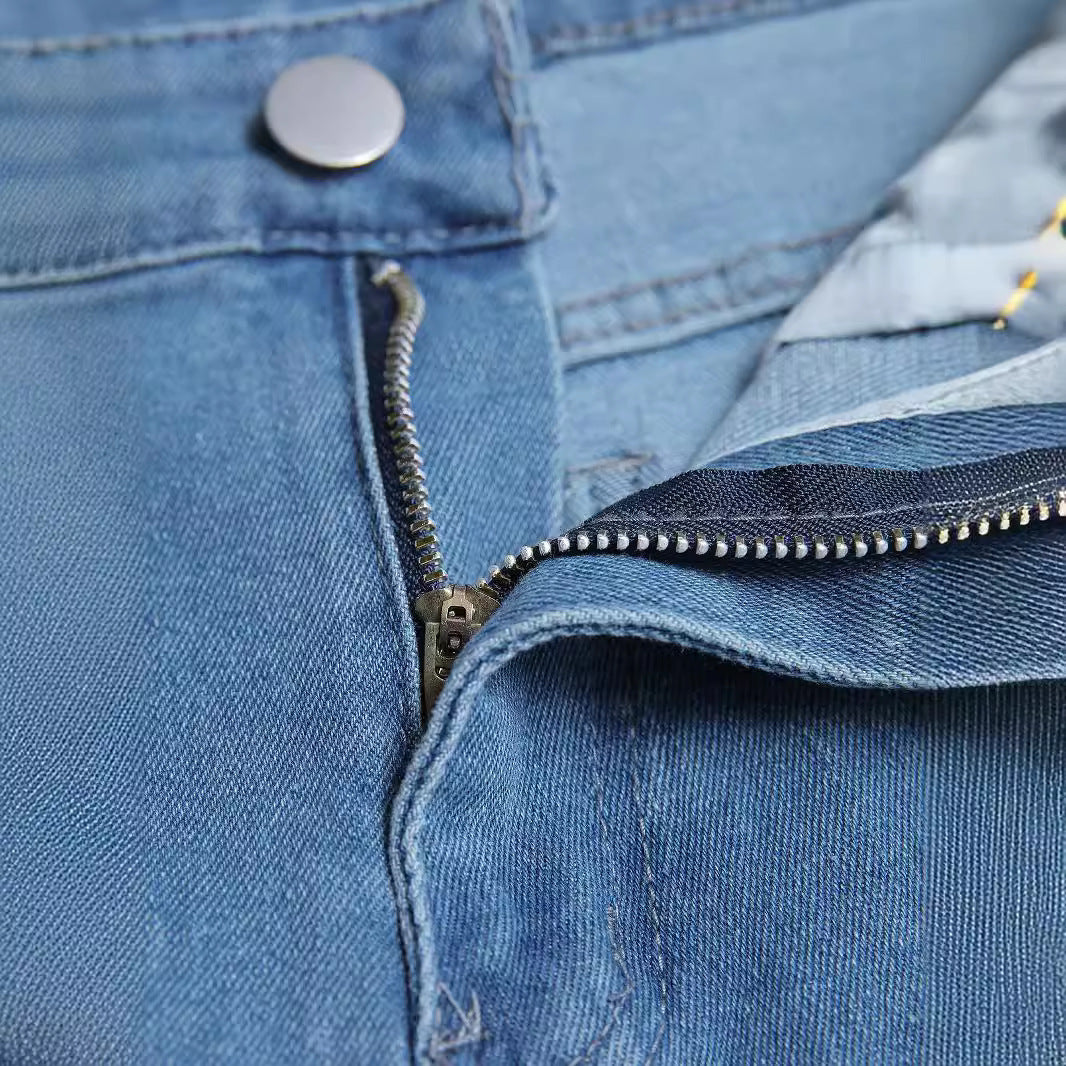 Men's Blue Denim Skinny Jeans | Sizes S to 2XL | Cotton Stretch