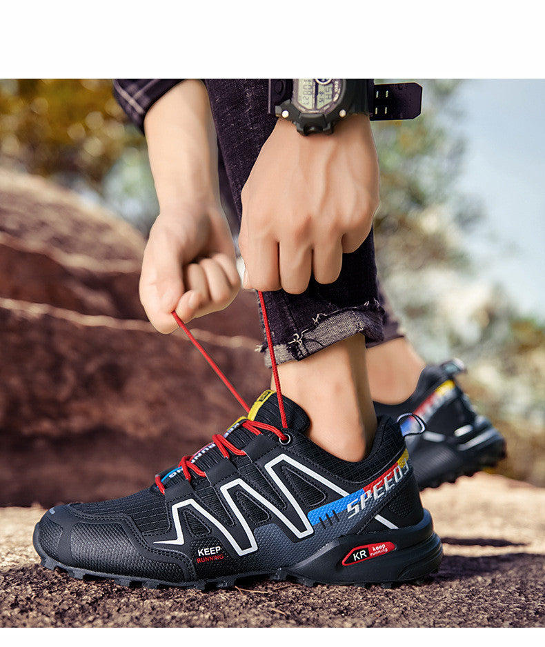 Men's Multicolour Outdoor Sneakers – Non-Slip, All-Season