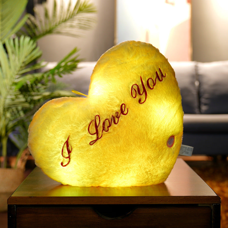 Glow-in-the-Dark Star Plush Pillow | LED Light Up | Gift