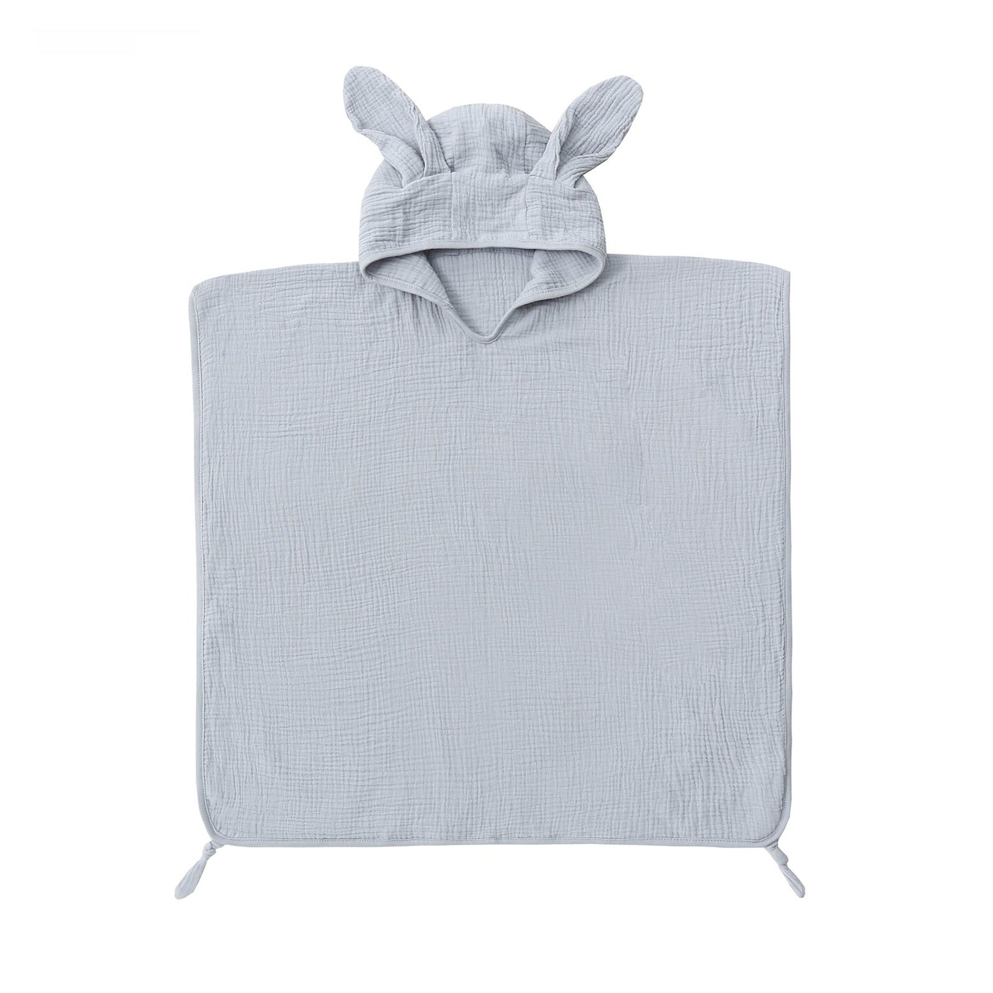 Children's 4-Layer Cotton Gauze Hooded Bath Towel | Wearable Poncho