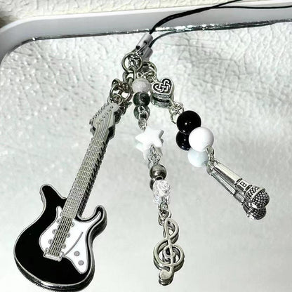 Cartoon Singer Alloy Phone Charm & Keychain Pendant