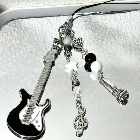 Cartoon Singer Alloy Phone Charm & Keychain Pendant