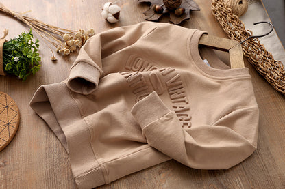 Kids Cotton Batwing Sleeve Pullover Sweater | Casual Jumper