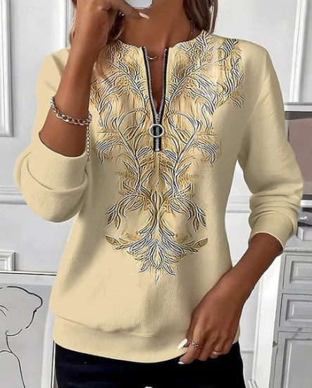 Women's Loose Fit Floral Print Sweatshirt | Sizes S to 5XL