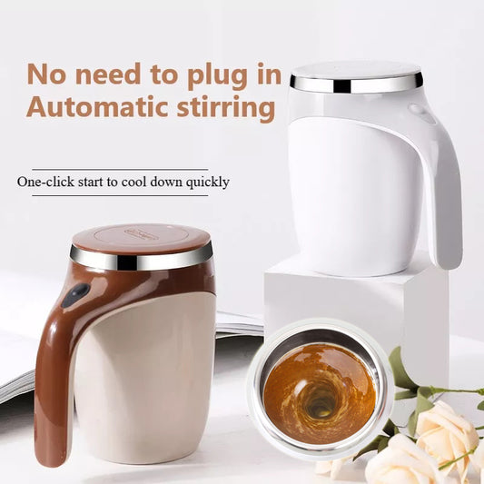 Automatic Self-Stirring Mug — Magnetic Electric Stirring Cup for Coffee, Tea & Shakes