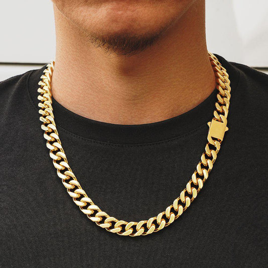 12mm Cuban Link Chain Necklace