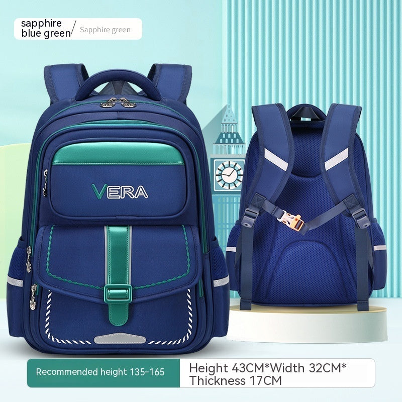 Kids' Spine-Protection Waterproof School Backpack – S & L