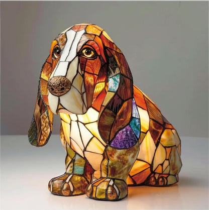 Animal LED Night Light Statue 17cm | Corgi, Dragon & Rabbit