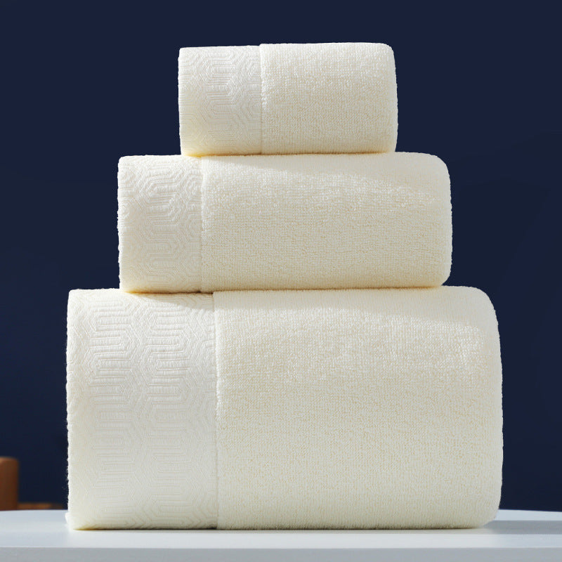 Pure Cotton Towel Set | 3-Piece Bath & Hand Towel Bundle