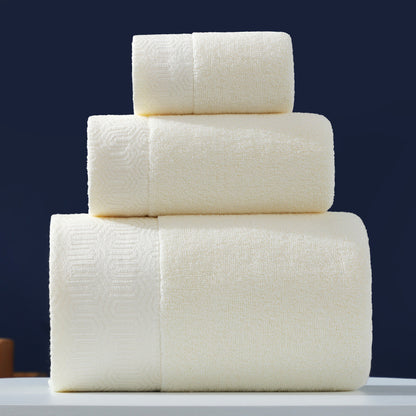 Pure Cotton Towel Set | 3-Piece Bath & Hand Towel Bundle