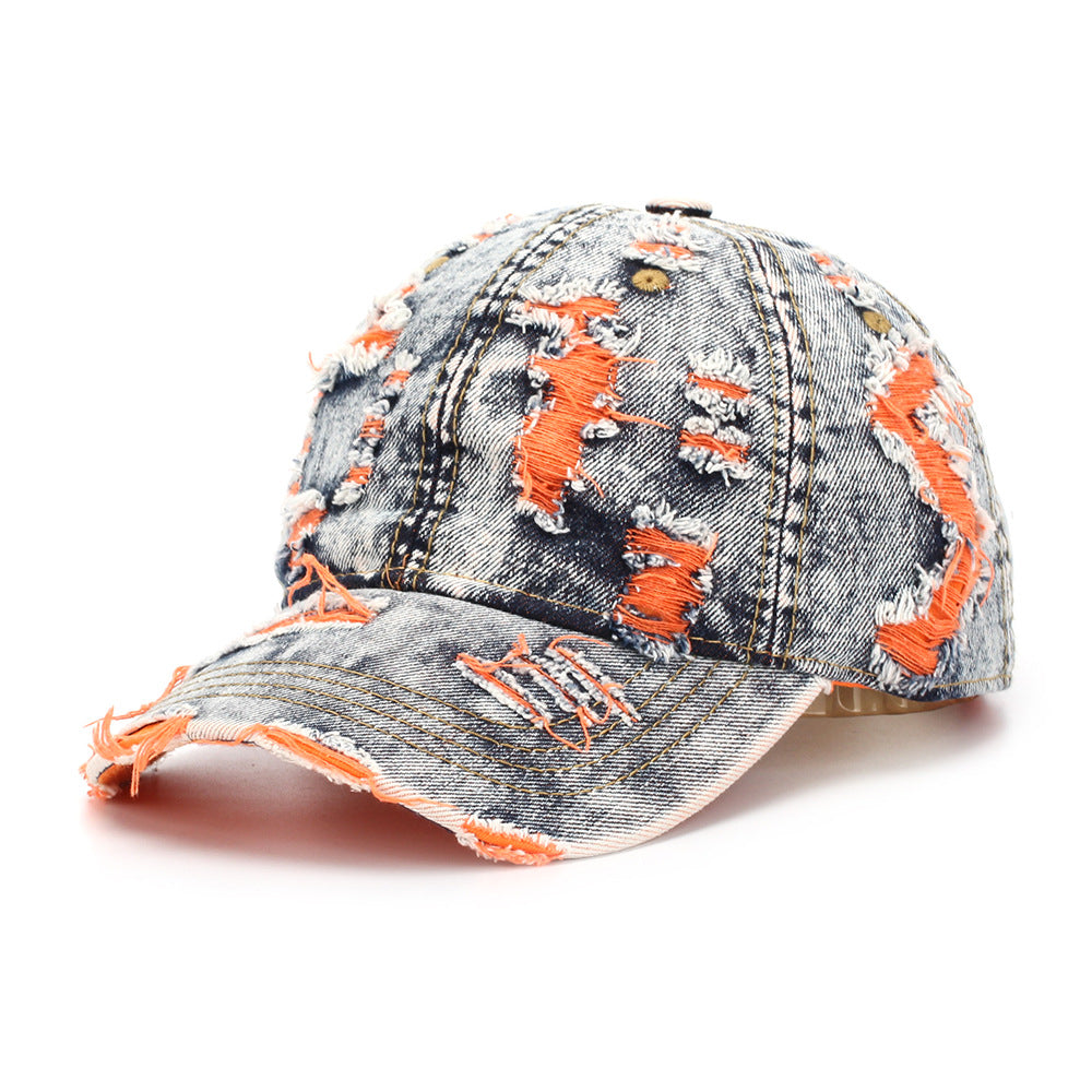 Women's Striped Cotton Sun Hat | Casual Dome Cap with Letter Detail – 7 Styles