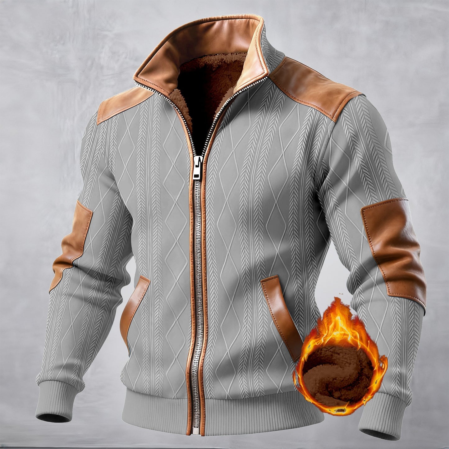Men's Plaid Fleece-Lined Hooded Zip-Up Jacket – 6 Colours | S–3XL