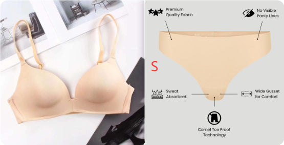 Women's Non-Wired Soft Cotton Bra - Seamless Everyday Comfort