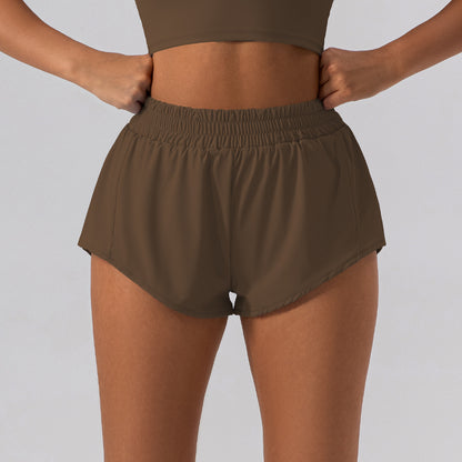Women's Loose High-Waist Yoga Shorts | Lycra | 5 Colours