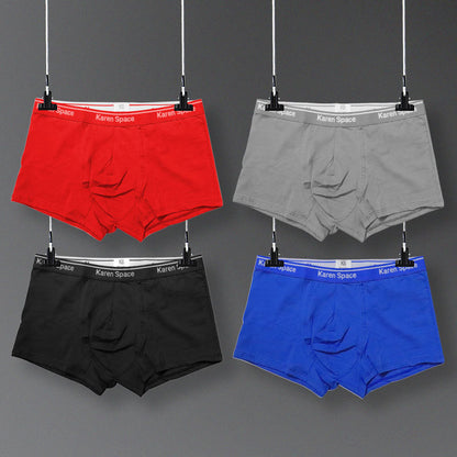 Men's Mid-Rise Cotton Boxer Briefs – U-Pouch Support