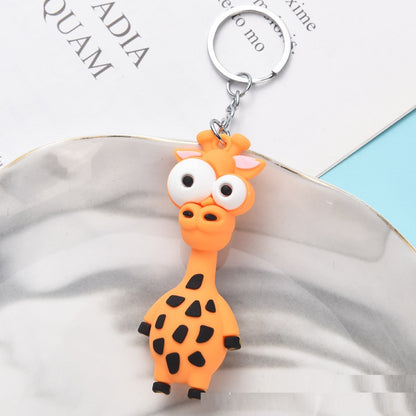 Big Eye Animal Keychain | Cute Soft PVC Charm | 8 Designs