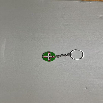 Colourful Zinc Alloy Pendant Keychain | Fashion Keyring