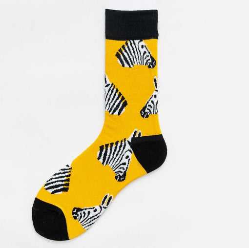 Unisex Animal Print Cartoon Tube Socks – 4 Designs