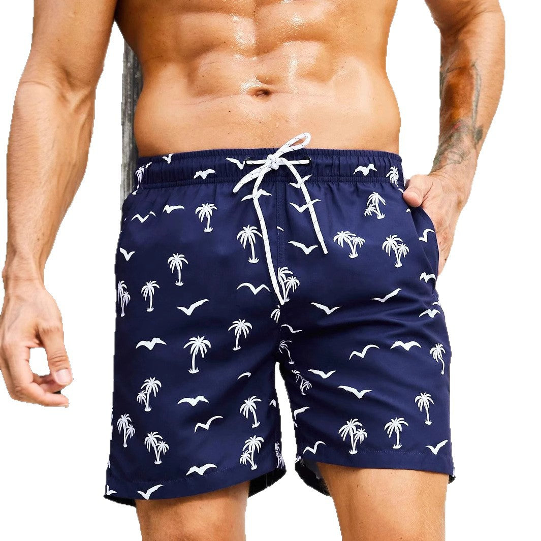 Men's Printed Beach Shorts | Hawaiian Casual Mesh Polyester S-5XL