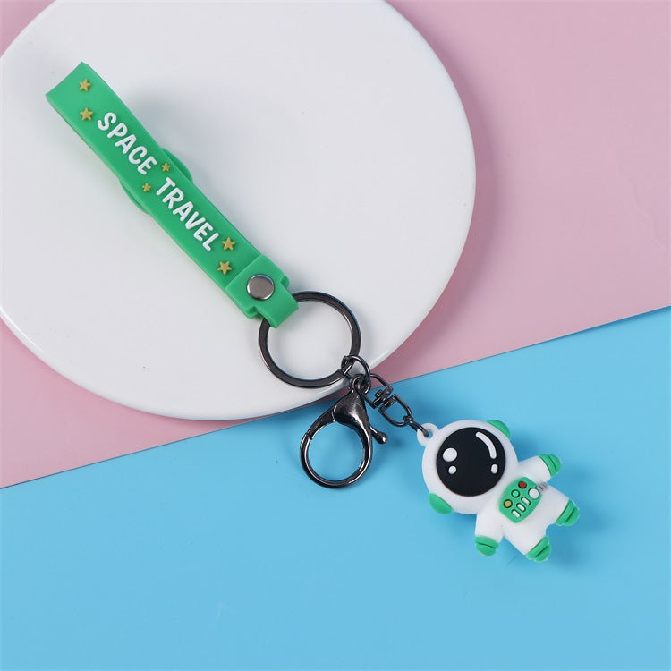 3D Silicone Cartoon Character Keychain | Astronaut, Bear & Dinosaur