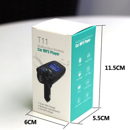 Bluetooth Car FM Transmitter | AUX Audio | 1.3" Display | Hands-Free Calling