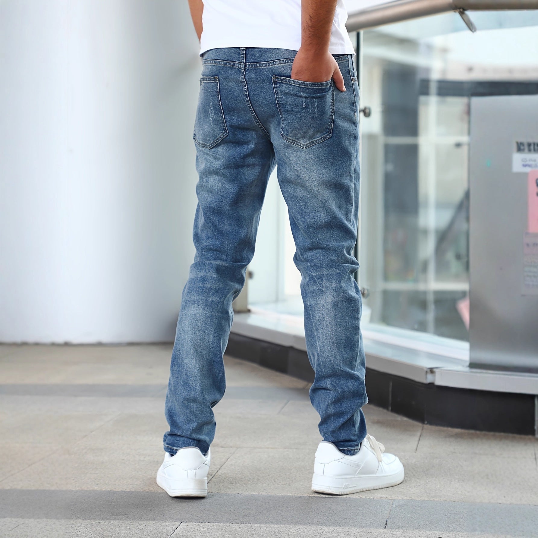 Men's Slim-Fit Stretch Jeans | Blue, Dark Blue & Black