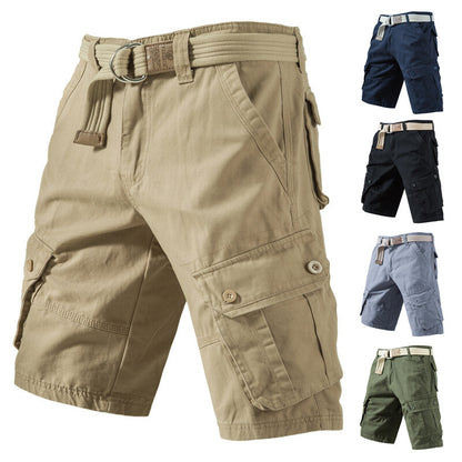 Men's Loose Cargo Shorts with Pockets
