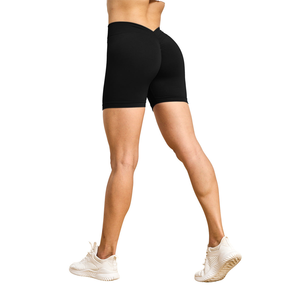 Women's Seamless Bum Lift Yoga Shorts | Back V Design | 6 Colours