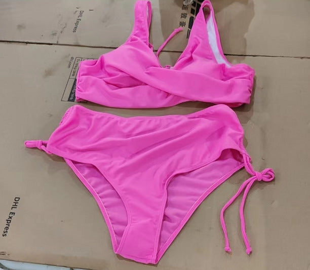 Women's Strappy Bikini Set | Multi-Colour Two-Piece Swimwear