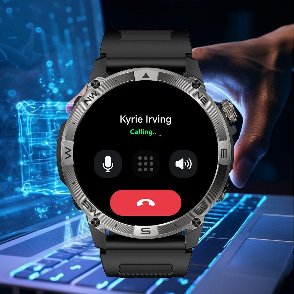 AMOLED GPS NFC Smartwatch – Bluetooth Calling, Heart Rate & Blood Oxygen