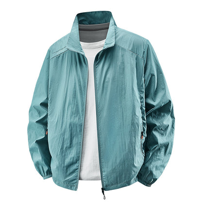 Men's Lightweight Sun-Protective Jacket | Thin Polyester Casual Coat – M to 5XL