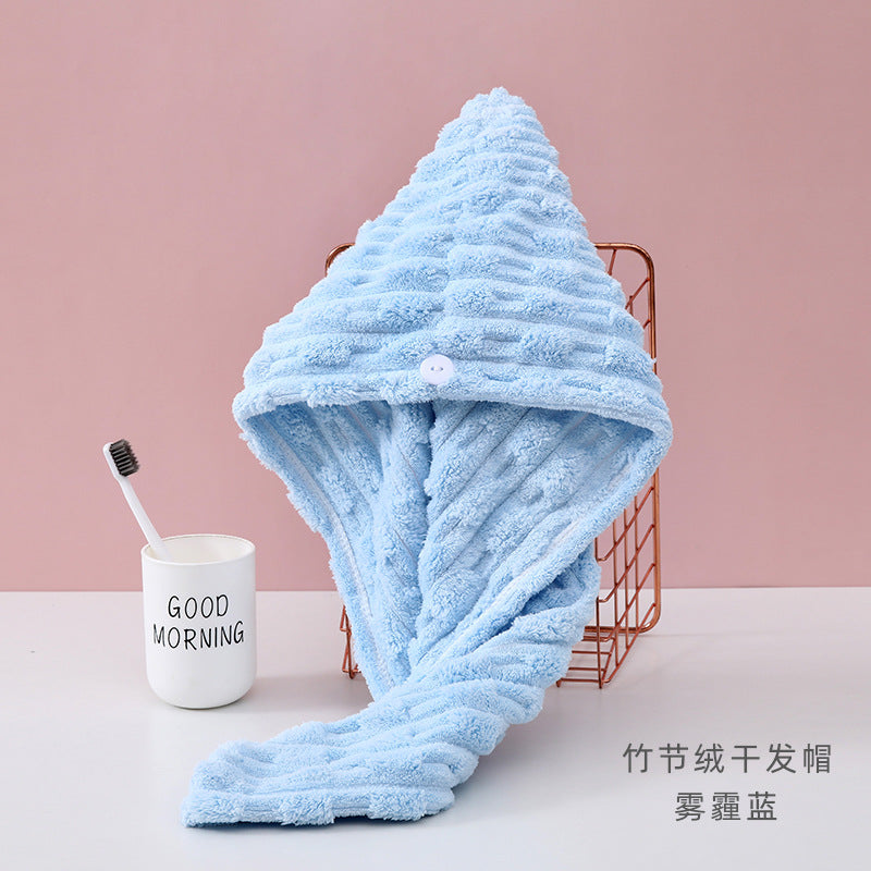 Coral Fleece Hair Drying Cap & Headscarf | Premium Velvet | 19 Colours