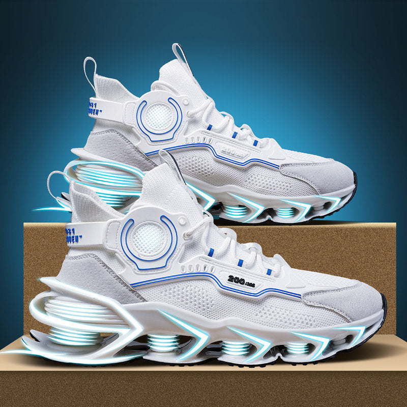 Men's High-Top Basketball Trainers – Colour-Block