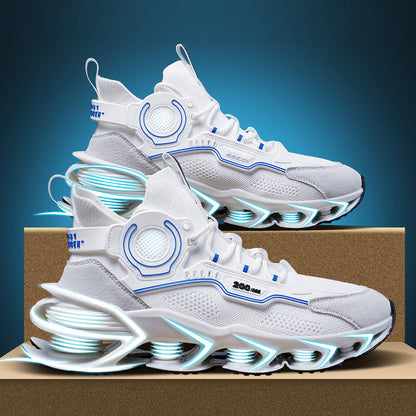Men's High-Top Basketball Trainers – Colour-Block