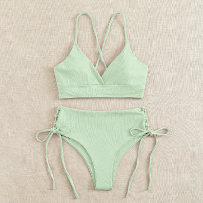 Women's Split Bikini Set – Two-Piece Swimsuit | 13 Colours