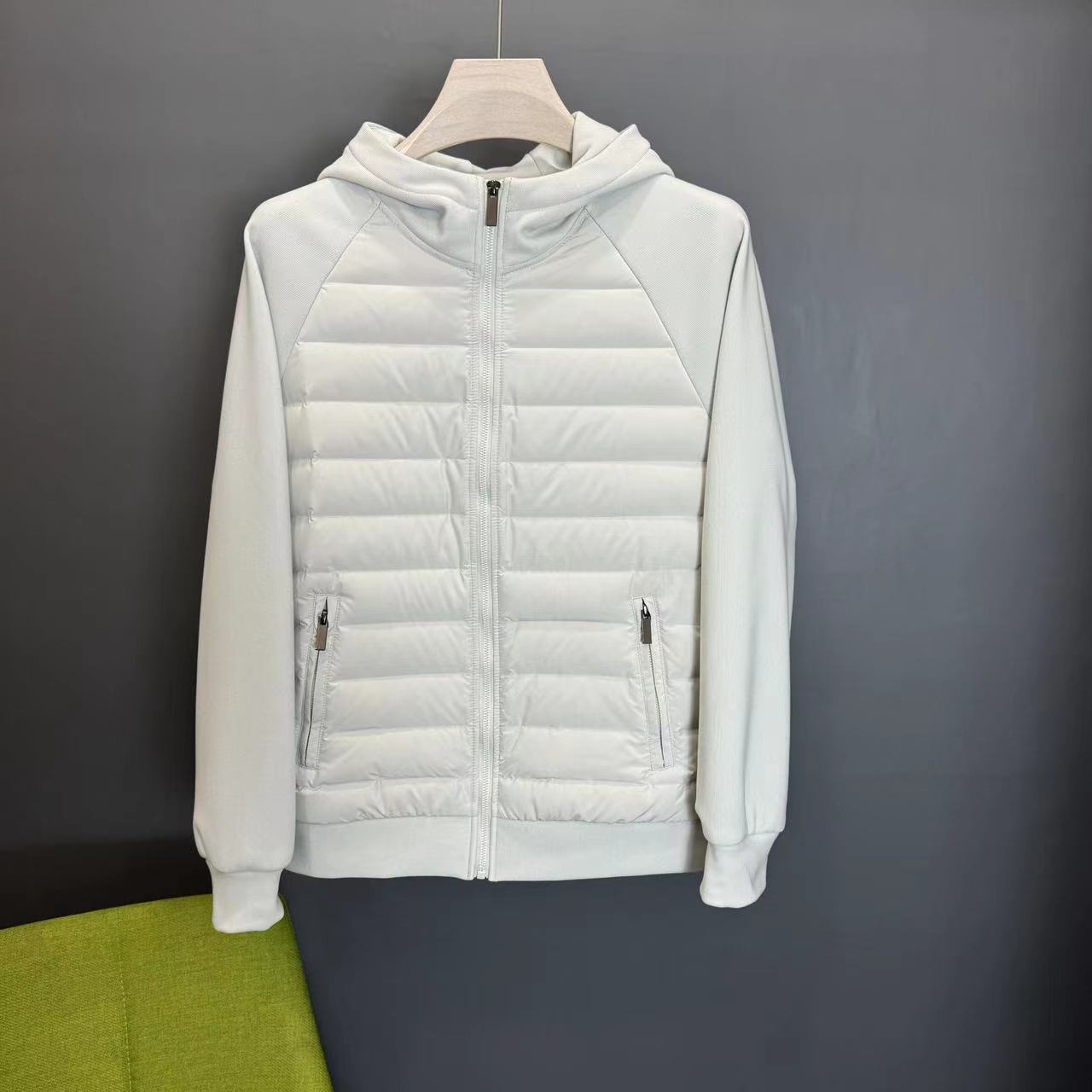 Men's Lightweight Hooded Down Jacket - Loose Fit Casual Winter Coat