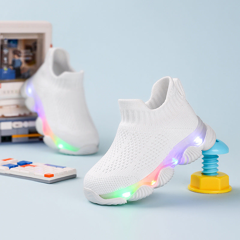 Children's Flyknit Soft-Sole Trainers | Lightweight Kids Shoes