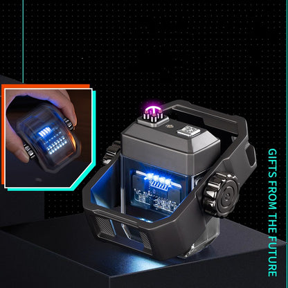 Double Arc Electric Lighter with Gyroscope Fidget