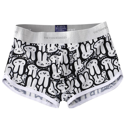Men's Ice Silk Animal Print Boxer Briefs – Quick-Dry Breathable 5 Colours