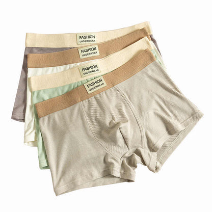 Men's Modal Boxer Briefs – Soft Mid-Waist Underwear Single 3-Pack 6-Pack