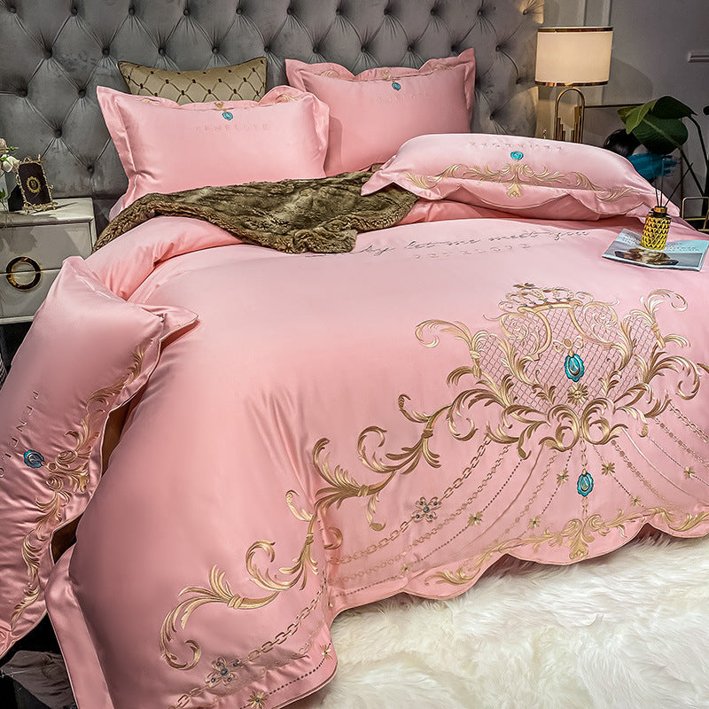 Cotton Jacquard Bedding Set | 4 Piece | 14 Colours