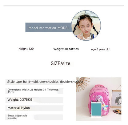 Children's Printed Nylon Backpack – Mermaid & Spaceman Designs