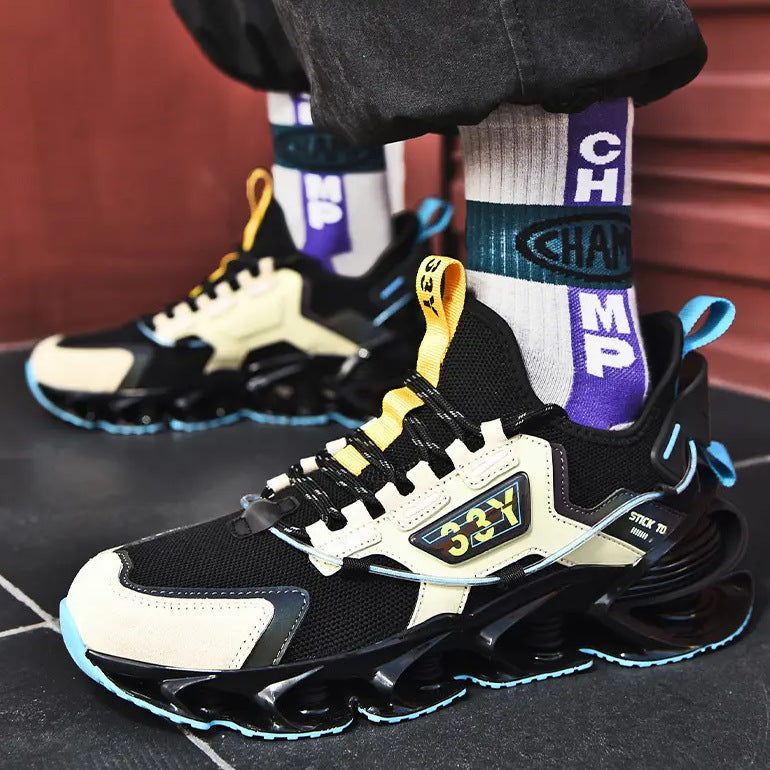 Men's High-Top Basketball Trainers – Colour-Block