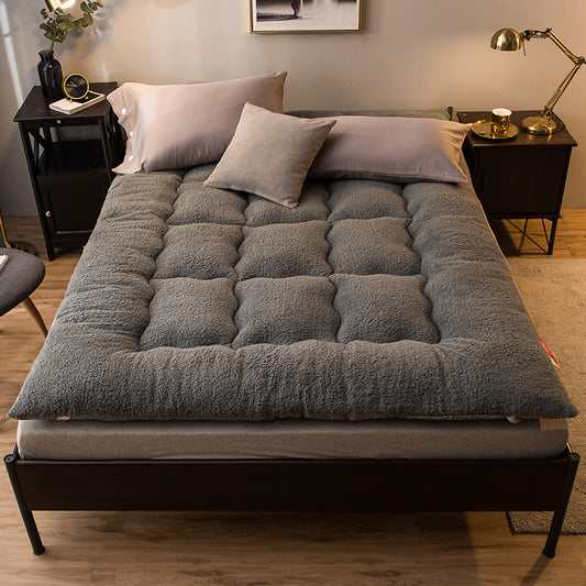 Thickened Mattress Topper – Lamb Velvet & 5cm Fibre Fill, 4 Sizes