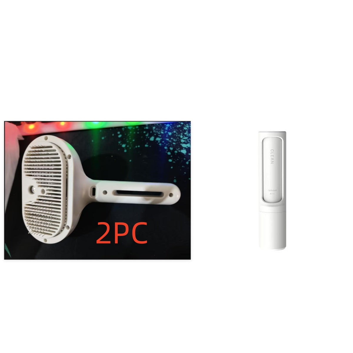 USB Rechargeable Self-Cleaning Pet Slicker Brush | Built-In Misting Spray