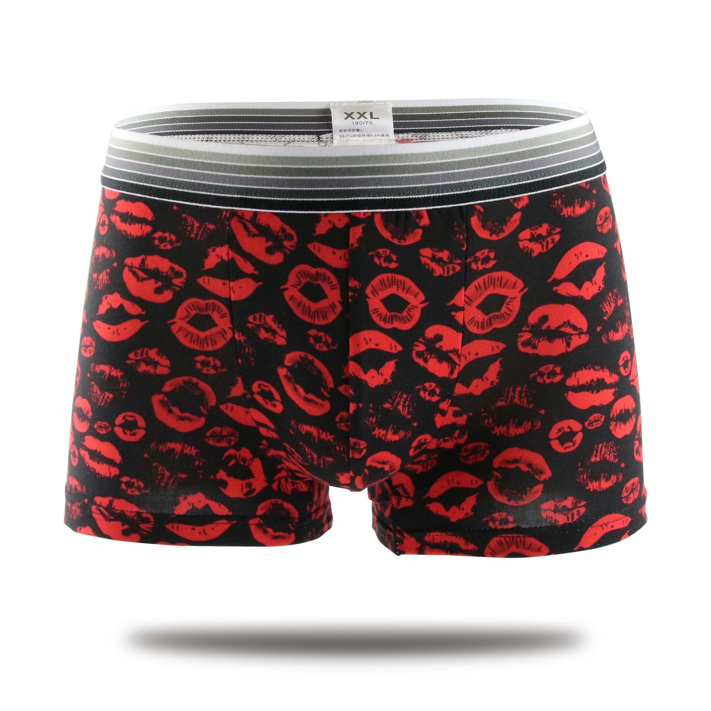 Men's Printed Milk Silk Boxer Shorts L–XXL
