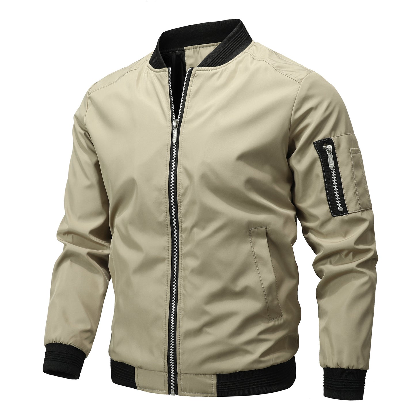 Men's Slim-Fit Bomber Jacket | Lightweight Spring Autumn Coat S–3XL